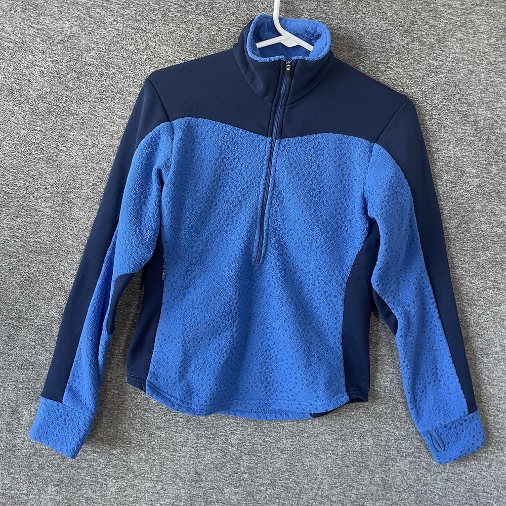 Patagonia Rhythm Pullover Womens XS Blue 1/4 Zip Fleece‎ Base Layer Top